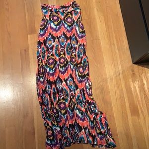Fun print maxi skirt